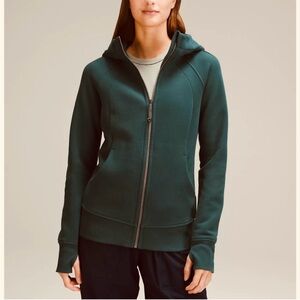 Lululemon Green Scuba Full-Zip Hoodie (size 6)